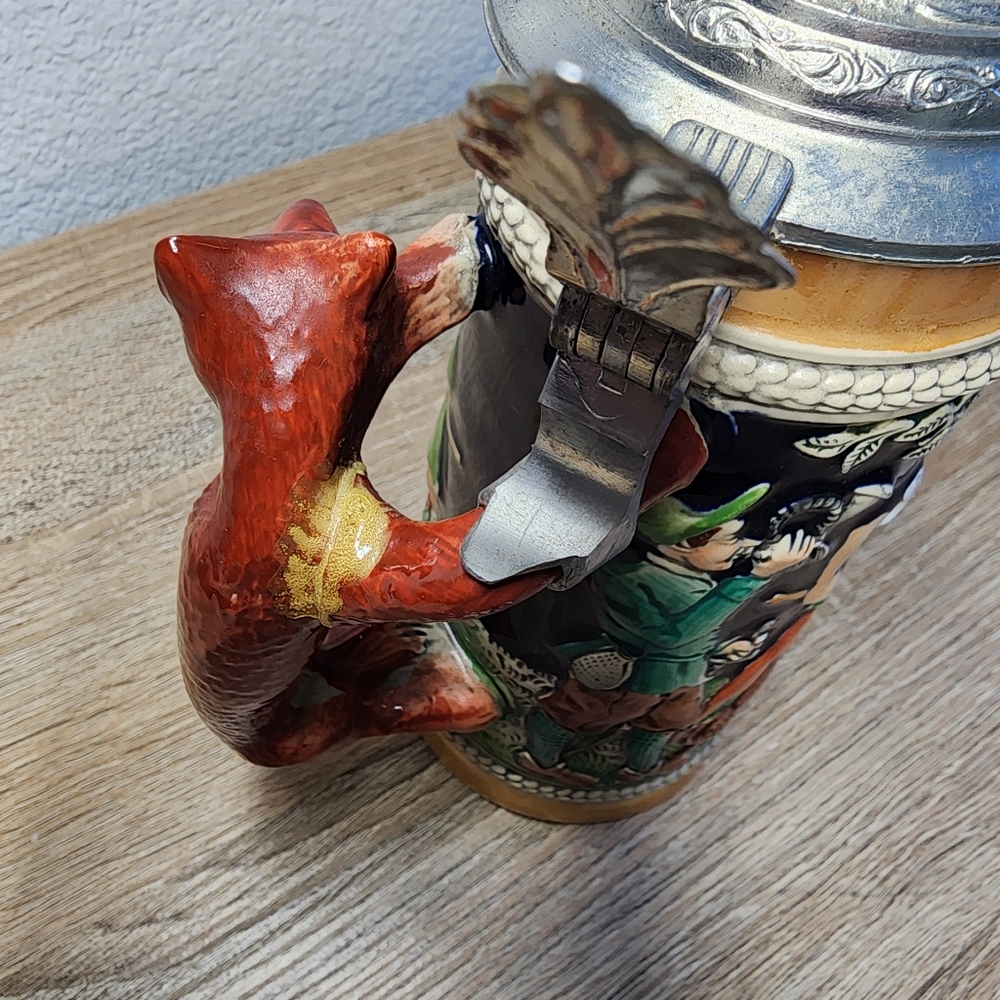 VINTAGE 3 Pc German Steins and Plate Lot - Picture 11 of 16